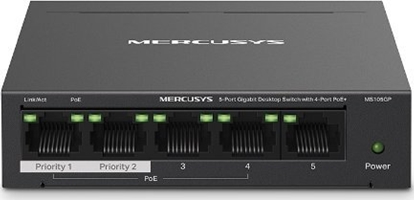 Picture of Mercusys MS105GP 5-Port Gigabit Desktop Switch with 4-Port PoE+
