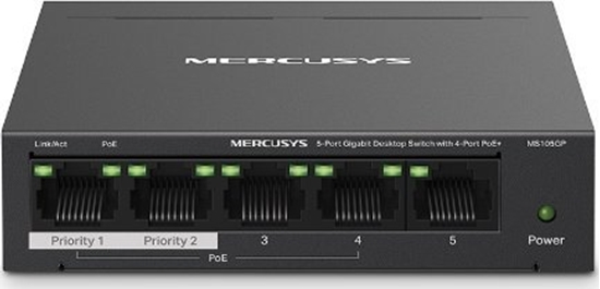 Picture of Mercusys MS105GP 5-Port Gigabit Desktop Switch with 4-Port PoE+