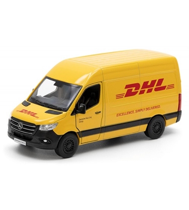 Attēls no Metāla auto modelis Mercedes-Benz Sprinter DHL Edition 1:48 KT5429