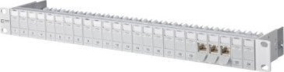 Изображение MetzConnect BTR BTR Patch Panel C6Amodul, Cat 6A, 24 Port, 19", silver anodised - 130B11P0-E