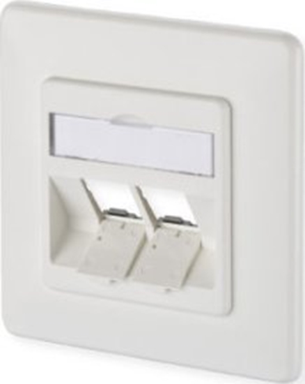 Изображение MetzConnect BTR MetzConnect BTR Datendose E-DAT modul, unbestückt, 2-fach, Unterputz, reinweiß RAL 9010 - 1309151002-E