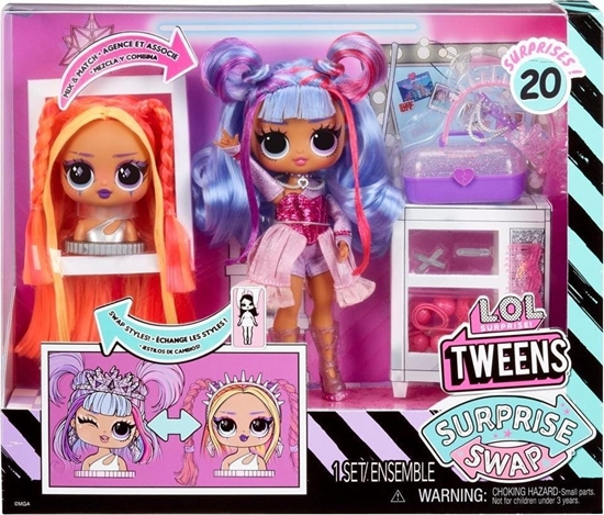 Изображение MGA L.O.L. Surprise Tweens Surprise Swap Fashion Doll- Buns-2- Braids Bailey