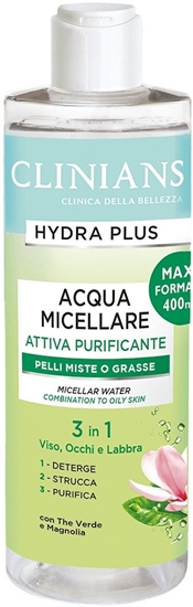 Picture of Micelinis vanduo miriai ar riebiai odai Clinians Hydra Plus 3in1, 400 ml