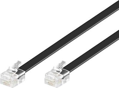 Attēls no MicroConnect Patchcord RJ12 6C6P, czarny, 10m (MPK110B)