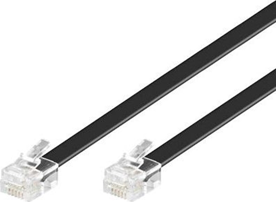 Picture of MicroConnect Patchcord RJ12 6C6P, czarny, 10m (MPK110B)