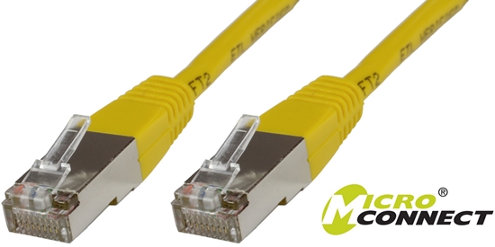 Picture of MicroConnect Patchcord S/FTP, CAT6, LSZH, 5m, óty (SSTP605Y)