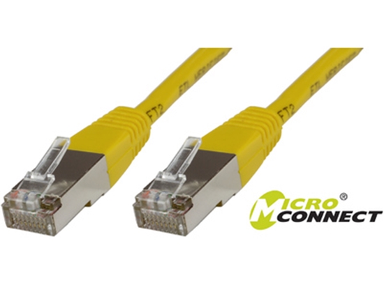 Picture of MicroConnect S/FTP CAT6 0.15m Yellow LSZH - SSTP60015Y