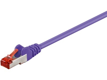 Picture of MicroConnect S/FTP CAT6 0.25m Purple LSZH - SSTP60025P