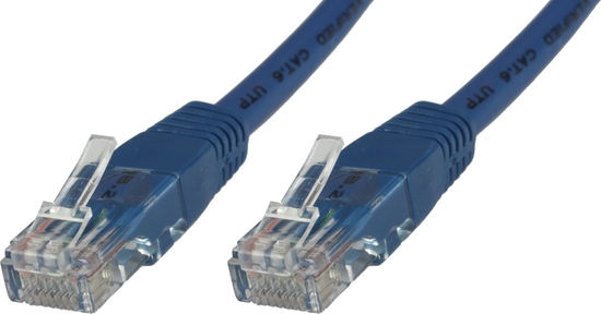 Picture of MicroConnect U/UTP CAT6 0,25M Blue PVC