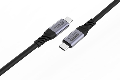Picture of Microconnect USB4CC05-240W-80GBPS kabel USB USB4 Gen 3x2 0,5 m USB C Czarny