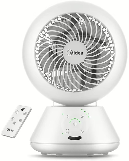 Picture of Midea Fan | MDF24JRW TurboForce | Table Fan | White | Number of speeds 5 | Oscillation | Remote control