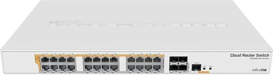 Picture of MikroTik 24xGig LAN, 4xSFP+ Rack 19" PoE 802.3af/at 500W (MT CRS328-24P-4S+RM)