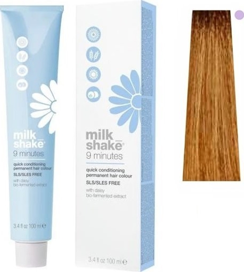 Picture of Milk Shake Milk Shake 9 Minutes - farba do wosów 100ml, pena paleta kolorów - 8,3 | 8G || Jasny Zoty Blond