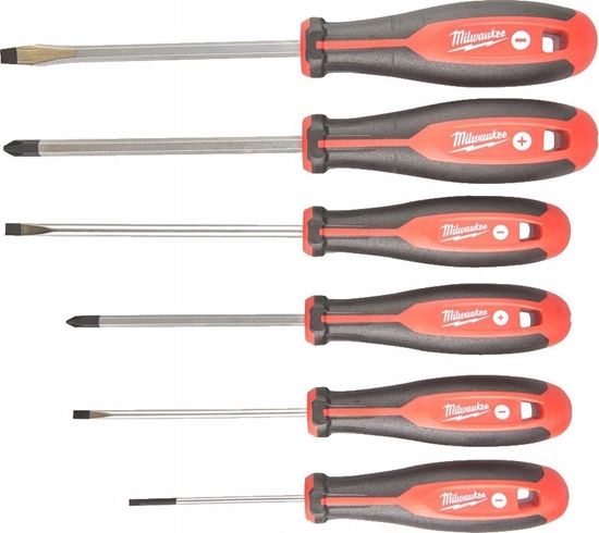 Изображение Milwaukee MILWAUKEE SCREWDRIVERS SET 6 pcs. (SL&PH)
