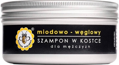 Picture of Miodowa Mydlarnia Szampon do wosów w kostce miodowo-wglowy dla mczyzn, 70 g