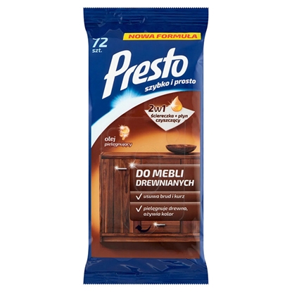 Attēls no Mitrās salvetes koka mēbelēm 72gab.