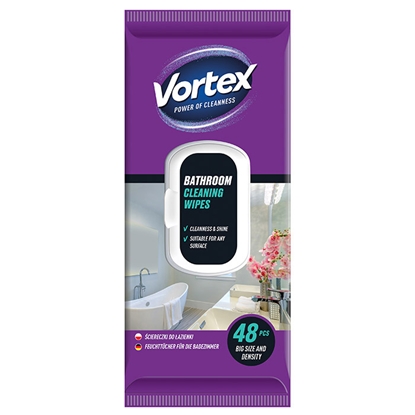 Attēls no Mitrās salvetes Vortex vannasistabai 48gab.