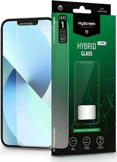 Picture of MyScreen Protector Apple iPhone 13 Pro Max 6.7" - Szko hybrydowe na pask cz ekranu HYBRID GLASS LITE