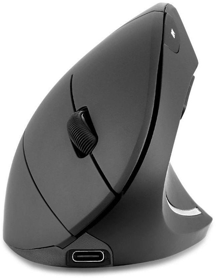 Picture of Mysz bezprzewodowa Perixx PERIMICE-713R optyczna wertykalna pionowa czarna akumulator indukcja