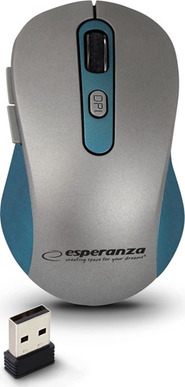 Picture of Mysz Esperanza EM131B Esperanza mysz bezprz. 2.4ghz 6d opt. usb adara niebieska