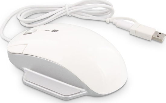 Изображение Mysz LMP LMP Elite Pro Mouse USB-C/ USB-A white/silver