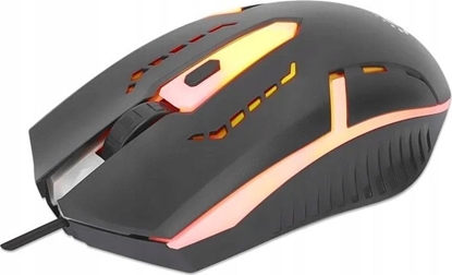 Picture of Mysz Manhattan RGB LED USB-Gaming-Mouse four buttons and mouse wheel 1500 dpi backlight, 1,4 m black cable