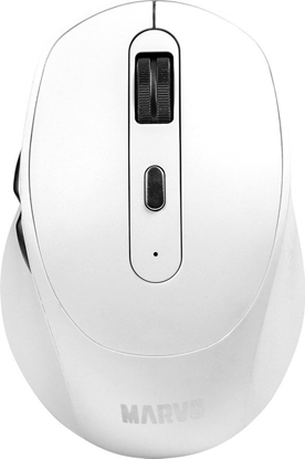 Picture of Mysz Marvo Marvo Mysz WM106W WH, 1600DPI, Bluetooth a 2,4GHz, optyczna, 6kl., bezprzewodowa, biaa, wbudowany akumulator, biurowa, cicha, DUA