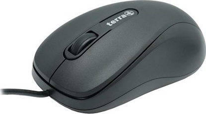 Attēls no Mysz Wortmann AG TERRA Mouse 1500 Corded USB black 3-Tasten, symmetrisch, kabelgebunden, 1,80m