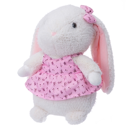 Attēls no Mīkstā rot. Zaķis ar kleitu 32cm
