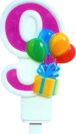 Picture of MK TRADE wieczka cyfra 9 z balonami