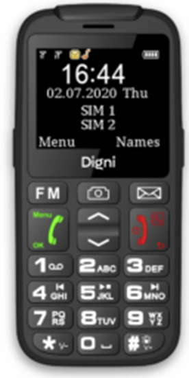 Picture of Mobilais telefons eSTAR Digni talk Black