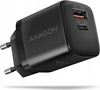 Picture of MOBILE CHARGER WALL USB 20W/2PORT BLACK ACU-PQ20 AXAGON
