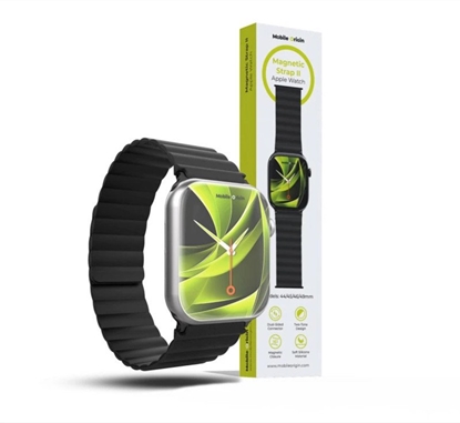 Изображение Mobile Origin Magnetic Watch Strap II, black/black - Apple Watch 49mm/46mm/45mm/44mm