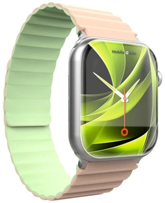 Изображение Mobile Origin Magnetic Watch Strap II, pink/light green - Apple Watch 49mm/46mm/45mm/44mm