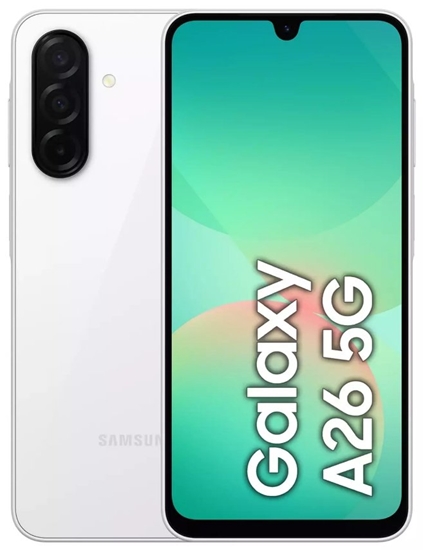 Изображение MOBILE PHONE GALAXY A26 5G/128GB WHITE SM-A266B SAMSUNG