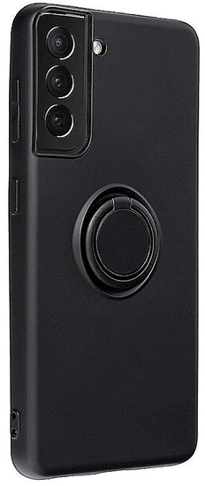 Picture of Mocco Pastel Ring Silicone Back Case for Samsung Galaxy S23 Plus Black