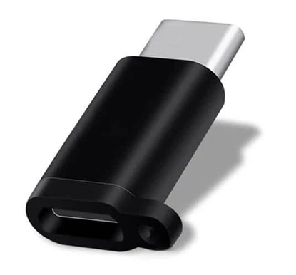 Attēls no Mocco Universal Adapter Micro USB to USB Type-C Connection Black (OEM)