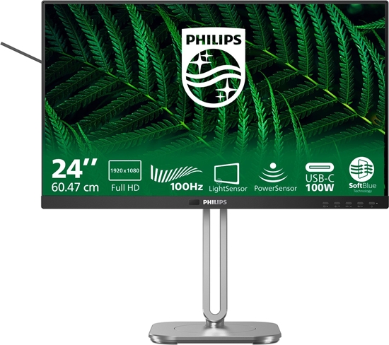 Изображение Monitor 24B2G5301 23.8 cala IPS 100Hz HDMI DP RJ45 USB-C Pivot Głośniki
