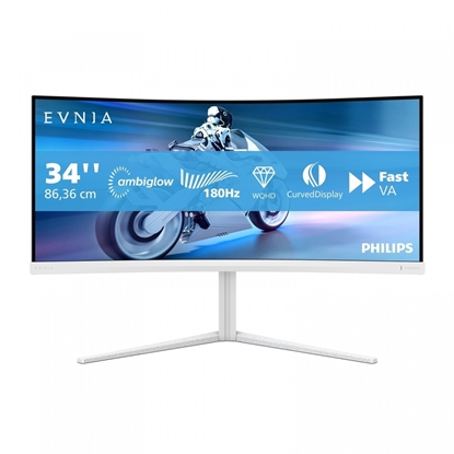 Attēls no Monitor 34 cale 34M2C5501A Curved VA 180Hz HDMIx2 DP HAS Ambiglow