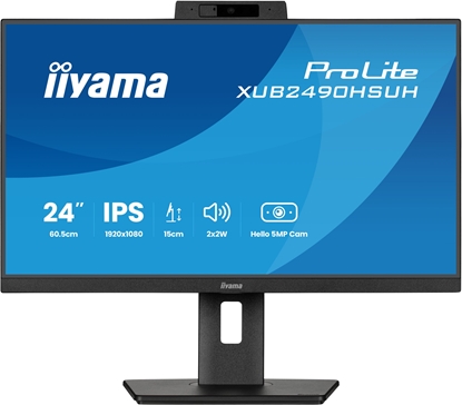 Picture of Monitor iiyama ProLite XUB2490HSUH-B2 Windows Hello WebCam