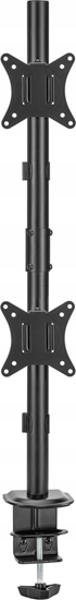 Picture of Monitora stiprinājums Gembird Adjustable 2-display Vertical Desk Mount