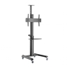 Picture of Monitora stiprinājums Gembird Aluminum TV Floor Stand  with Caster Wheels Black
