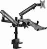 Picture of Monitora stiprinājums Gembird Desk Mounted Adjustable Monitor Arm with Notebook Tray (full-motion)