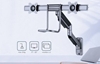 Picture of Monitora stiprinājums Gembird Desk Mounted Adjustable Wall 2-display Mounting Arm