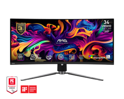 Picture of Monitors MSI MAG 341CQP QD-OLED