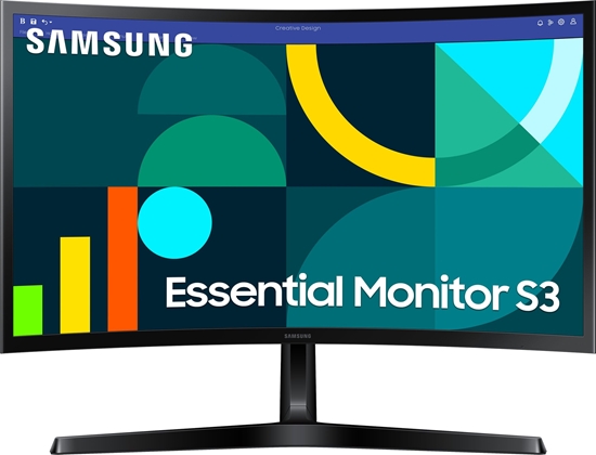 Изображение Monitors Samsung Essential S3 24" Curved 100Hz LS24D366GAUXEN