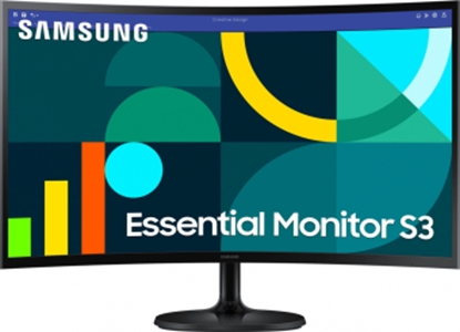 Attēls no Monitors Samsung Essential S3 27" Curved 100Hz LS27D360GAUXEN