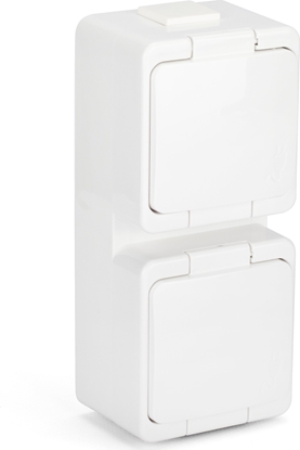 Picture of Montis Gniazdo podwójne 2P+Z bryzgoszczelne NT-6S/P Montis