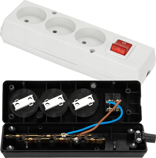 Picture of Montis Gniazdo rozbieralne trzykrotne z wy. GN-360WS Montis MT0085-B biae