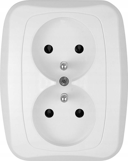 Picture of Montis Gniazdo wtyczkowe podwójne z uziemieniem PT-6A MONTIS SIMPLEX MT054Z